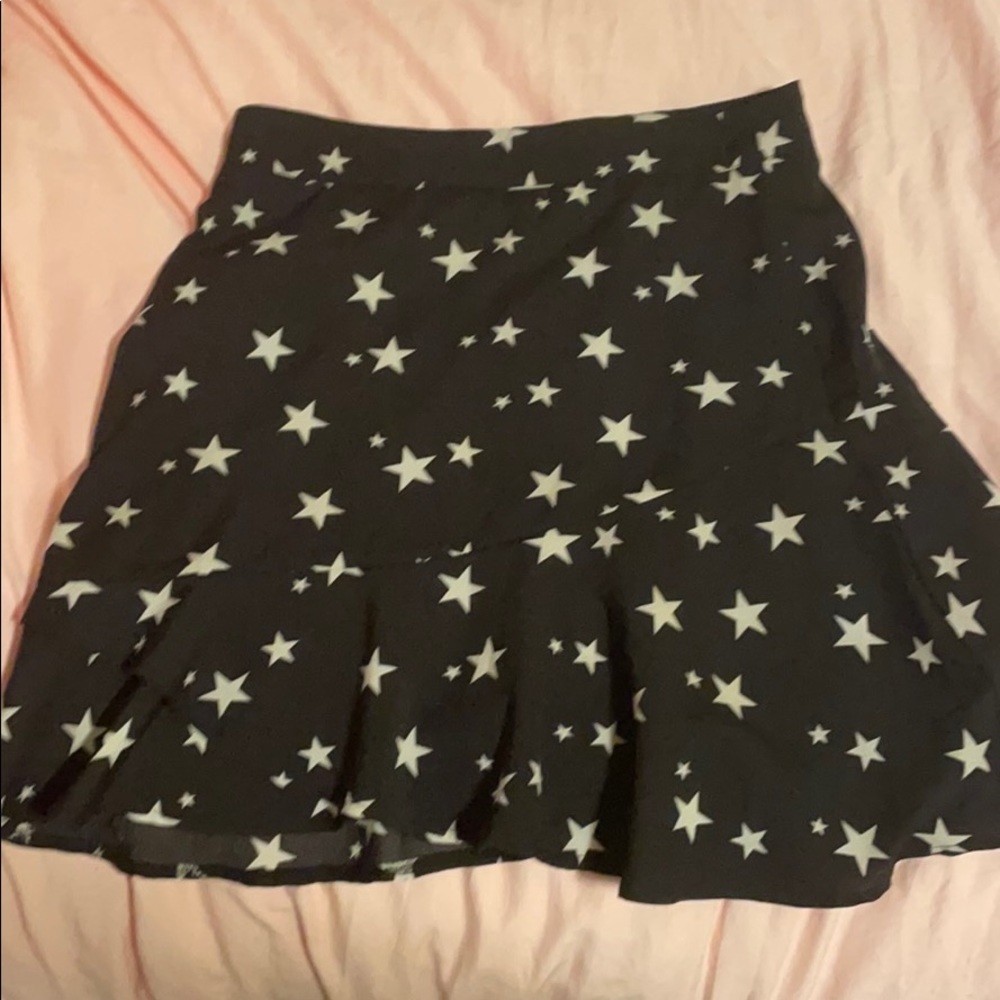 star print nasty gal mini skirt